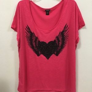 Torrid hot pink shirt 2X